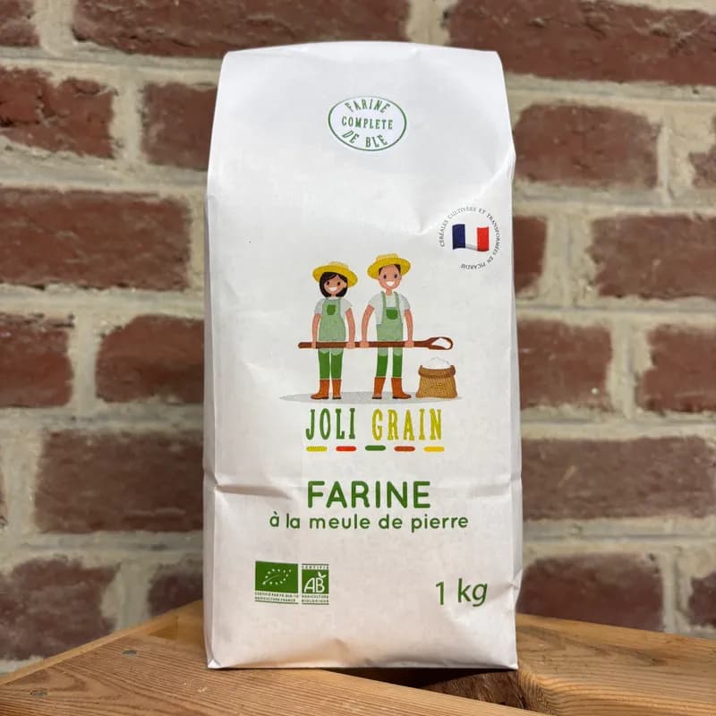 Farine complète — Blé tendre · meule de pierre, Joli Grain